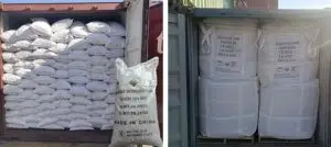 NaHS loading in containers